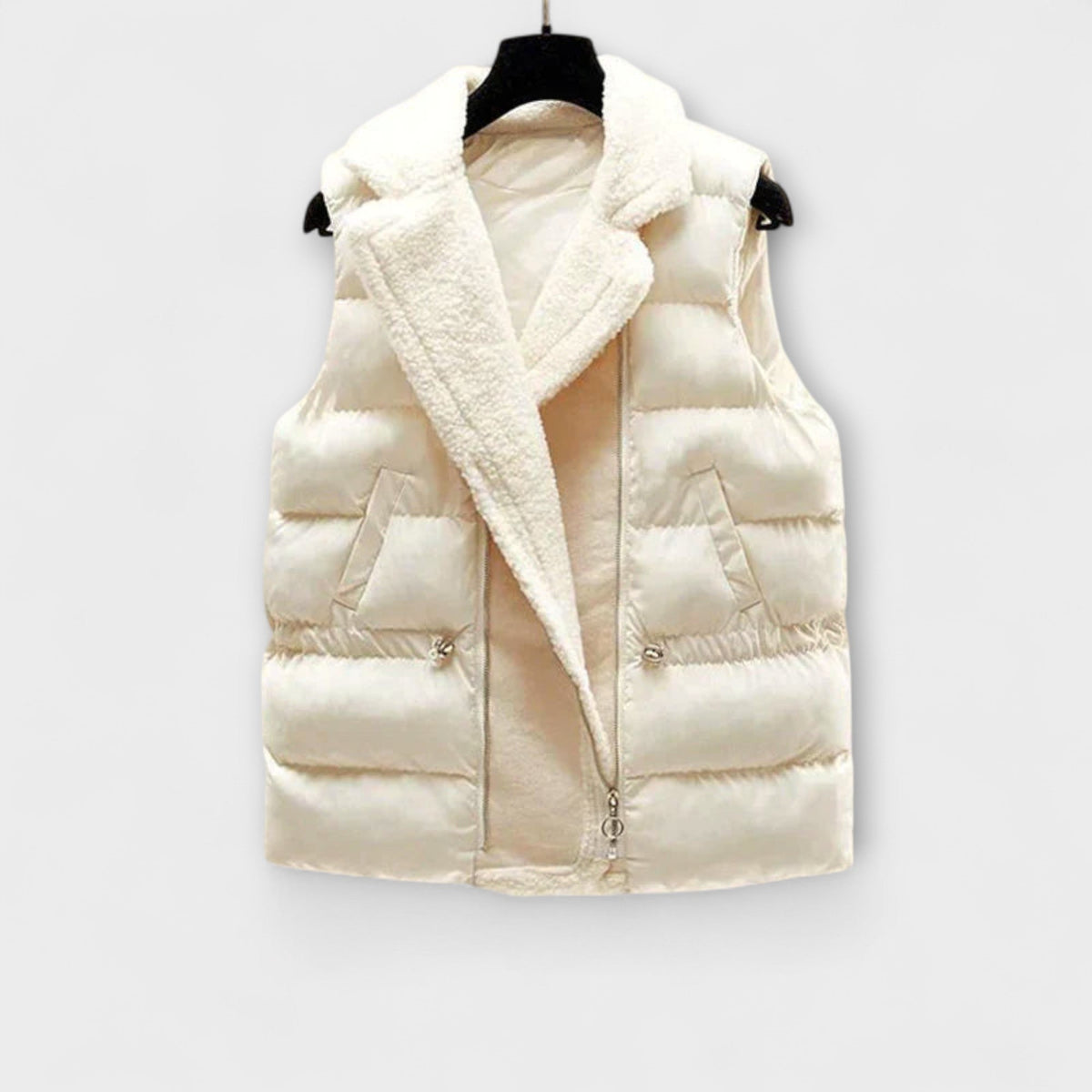 Sasha - Ensemble Tricoté Crème avec Gilet